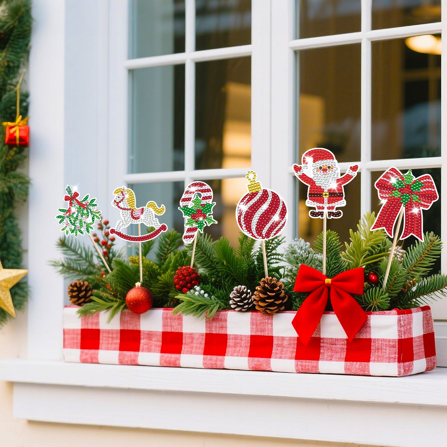 12 Pcs Christmas Rhinestones Painting Kits