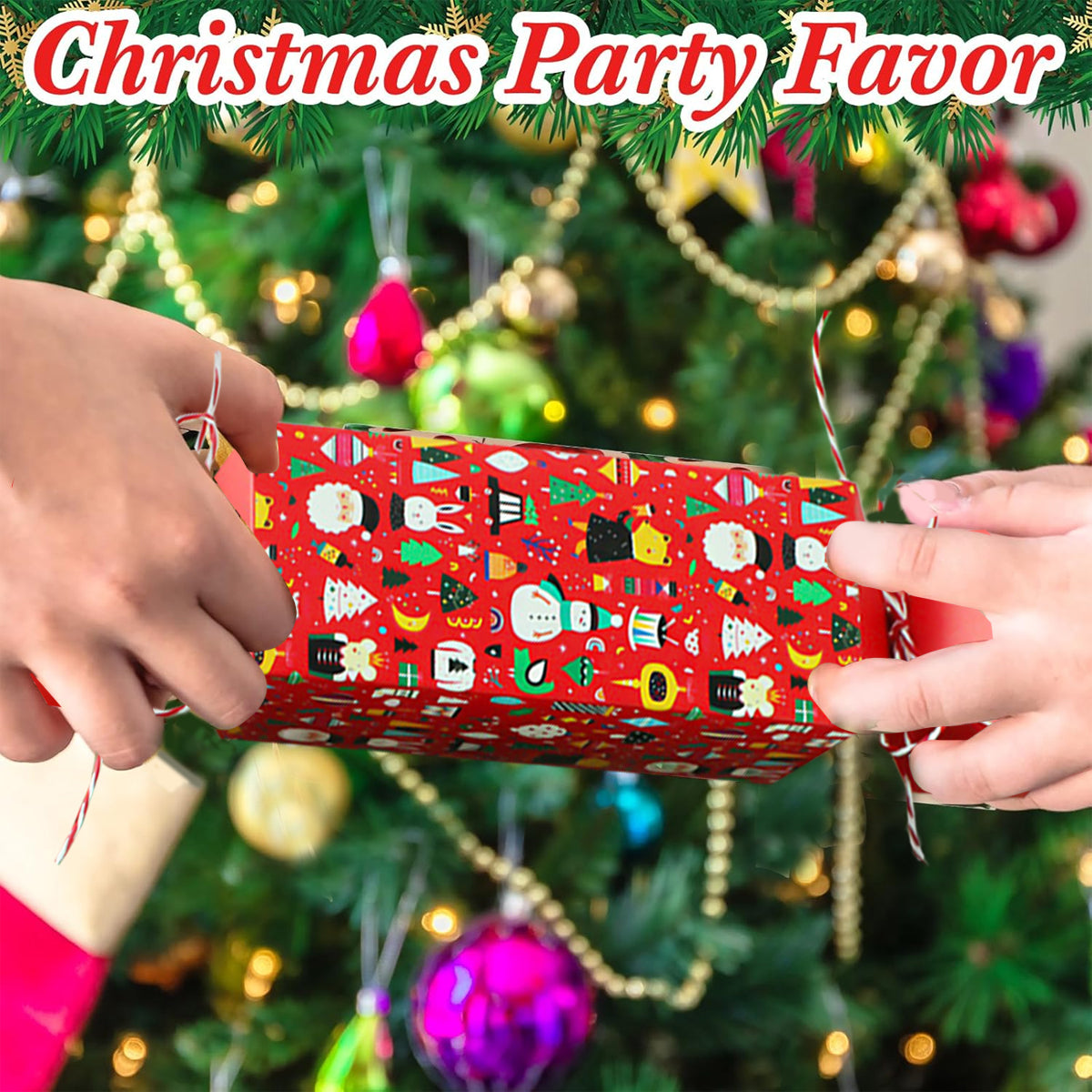 12 Pcs Christmas Candy Shaped Treat Boxes Santa Claus Snowman Christmas Tree Paper Gift Boxes Candy Storage Boxes Packing Boxes Decoration For Christmas Birthday Wedding Party Ornament Container